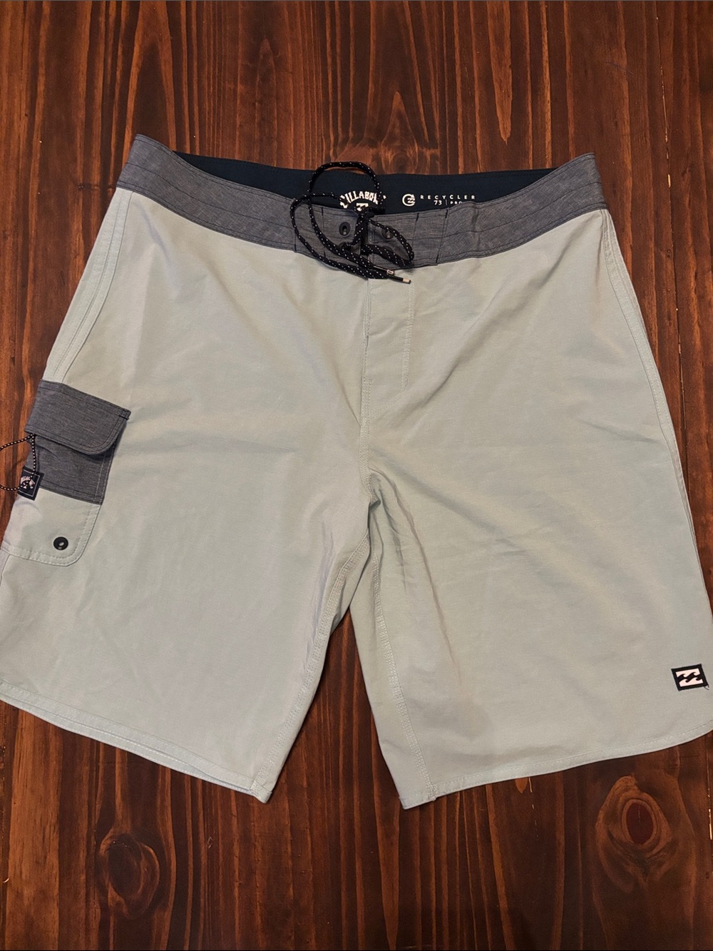 Billabong recycler baggies board shorts swim trunks blue 34